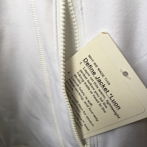 Lululemon White Define Jacket - Picture 5 of 5